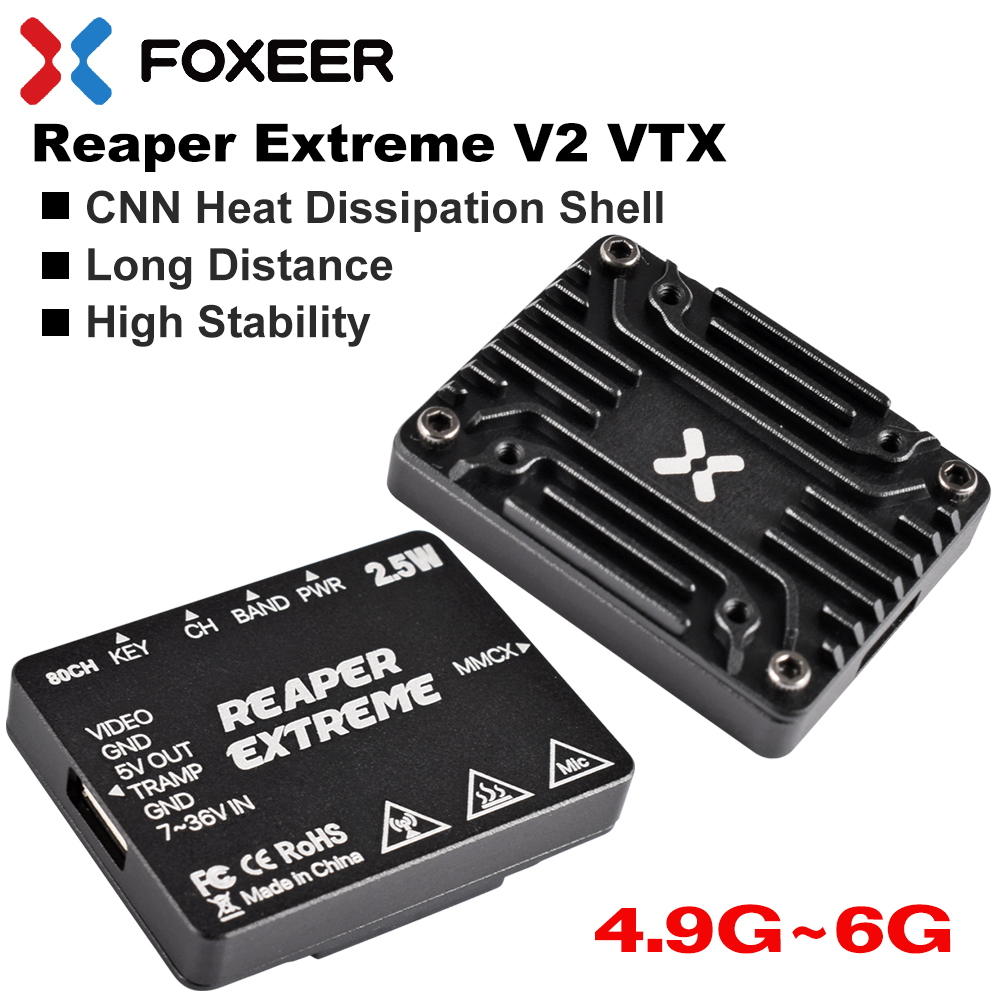 خصم كبير: جهاز إرسال فيديو FPV - مراجعة Foxeer Reaper Extreme 2.5W Vtx وسعره